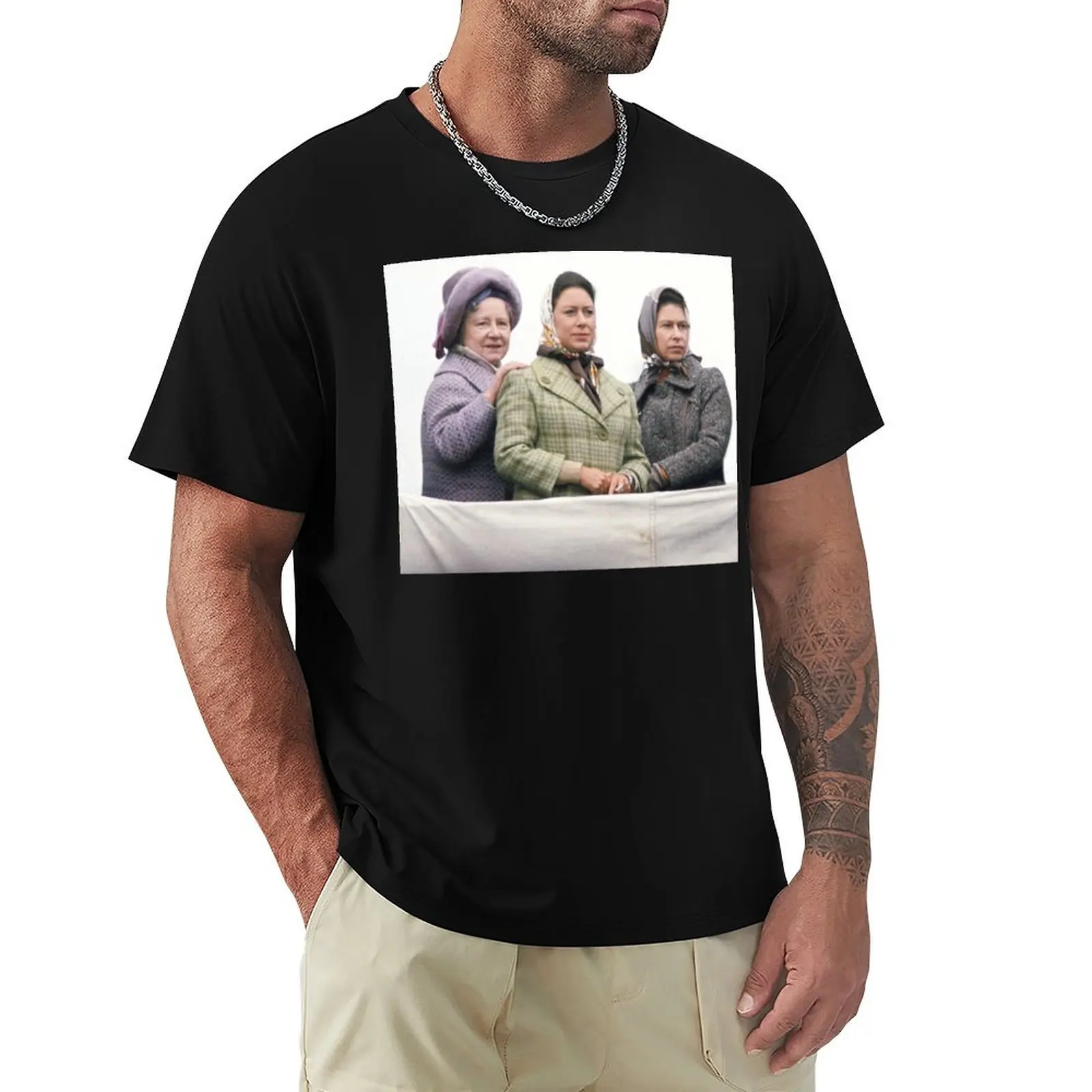 

HM Queen Elizabeth, The Queen Mother and HRH Princess Margaret T-Shirt blanks aesthetic clothes heavyweight t shirts for men