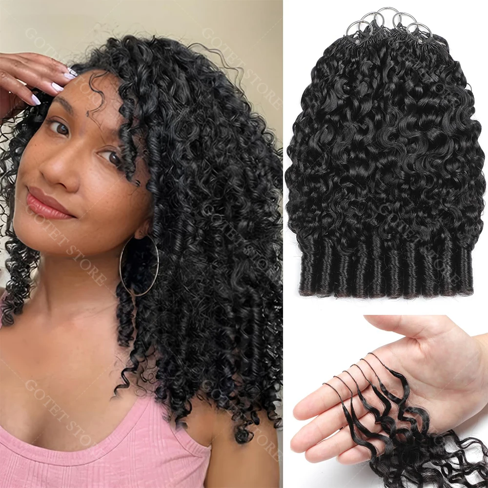 

Натуральные волосы 12A Burmese Curly Feather для плетения косичек в стиле бохо, необработанные, без узлов, для быстрого плетения, с спиральными кудрями на концах, для крючкового плетения.