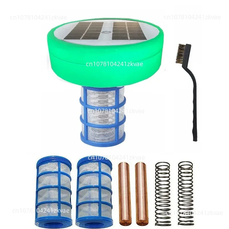 Solar Swimming Pool Water Purifier With Copper Silver Ion Sterilization, Efficient Algae Removal Disinfection Equipment