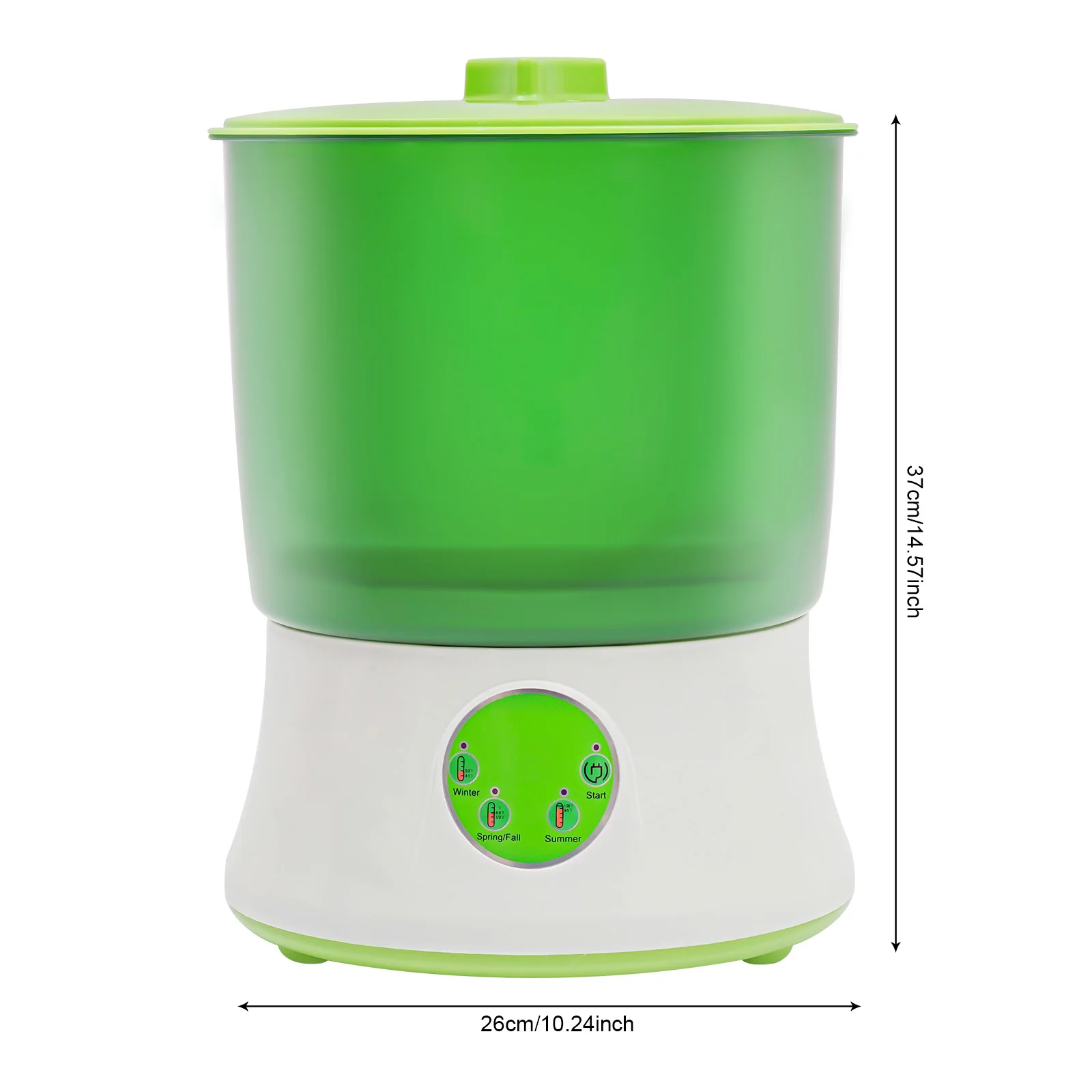 Máquina automática doméstica de brotos de feijão de 2 camadas 20W para brotação de sementes de feijão com fácil operação