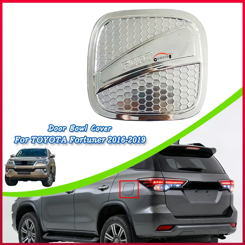 

Exterior Fuel Tank Cover for Toyota Fortuner 2016-2019 Chrome Color Abs Plastic Oil Cover 4X4 Auto Accessory Car Accessories