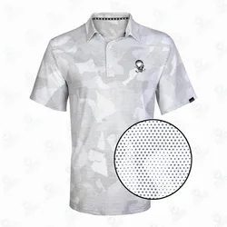 Rogue-Chemise de golf blanche pour homme, chemise de tatouage de golf, chemise courte de golf, polo de sport décontracté, vêtements de baseball, mode estivale cool