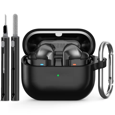 for samsung buds 3/galaxy buds3 pro case with cleaning kit silicone protective cover for galaxy buds 3 buzz 3Pro with keychain