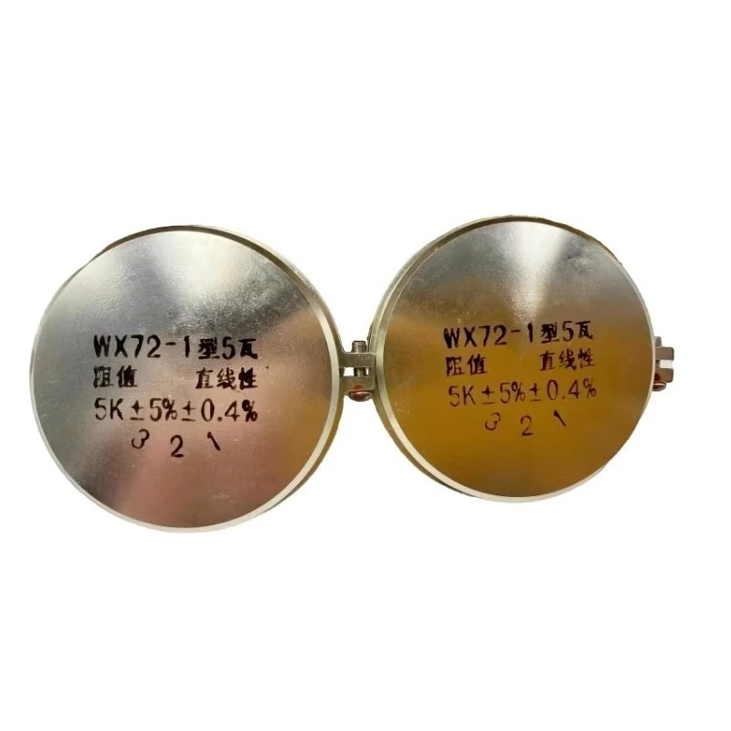 WX72-1 Potenciómetro de una sola vuelta Varistor giratorio de 5 vatios, configuraciones 1K2K 2K2 4K7 5K 5K6 10K 22K 47k