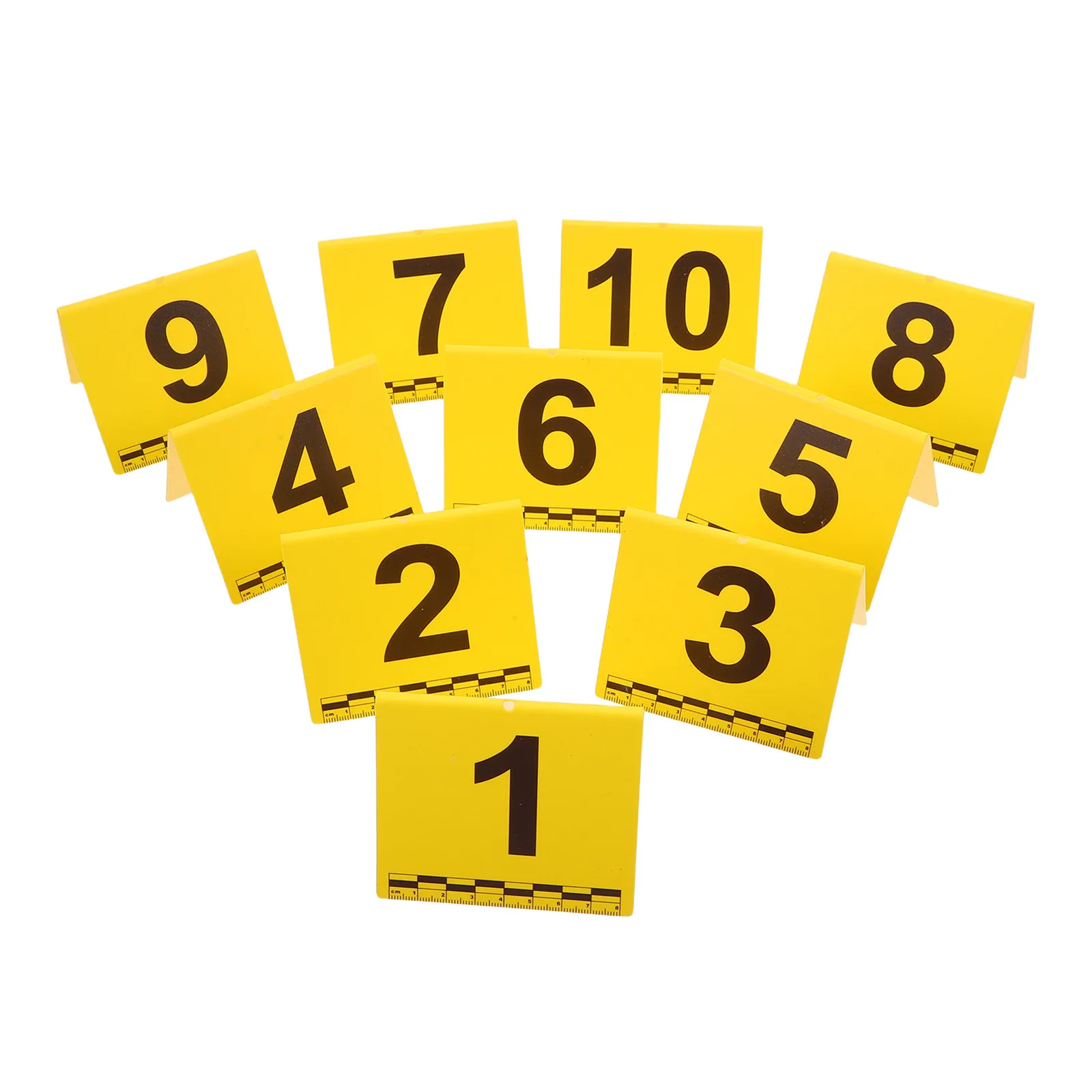 Support de numéro d'épreuve d'expertise judiciaire résistant aux intempéries, panneau de numéro d'épreuve de scène de crime, règle graduée précise, accessoire de détection pour fête