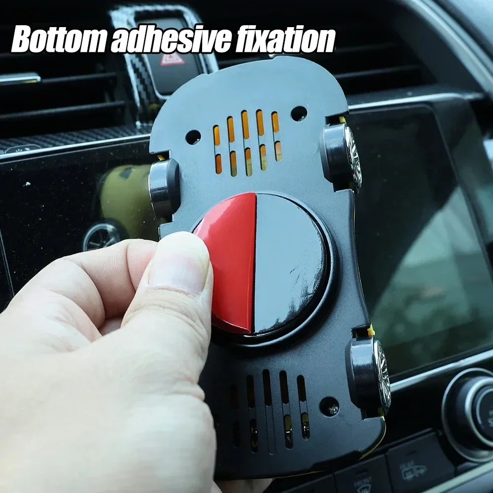 360° Rotating Car Model Navigation Bracket Strong Self-adhesive Car Mobile Phone Holder Car Interior Instrument Ornament Decor image 6