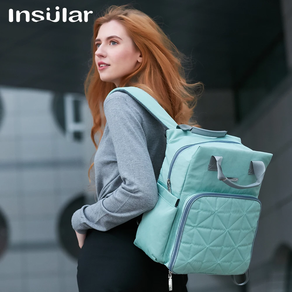 INSULAR Mummy Bags Baby Maternity Double Shoulders Bags Diaper Backpacks Stroller Fashion Large Capacity Waterproof Washable