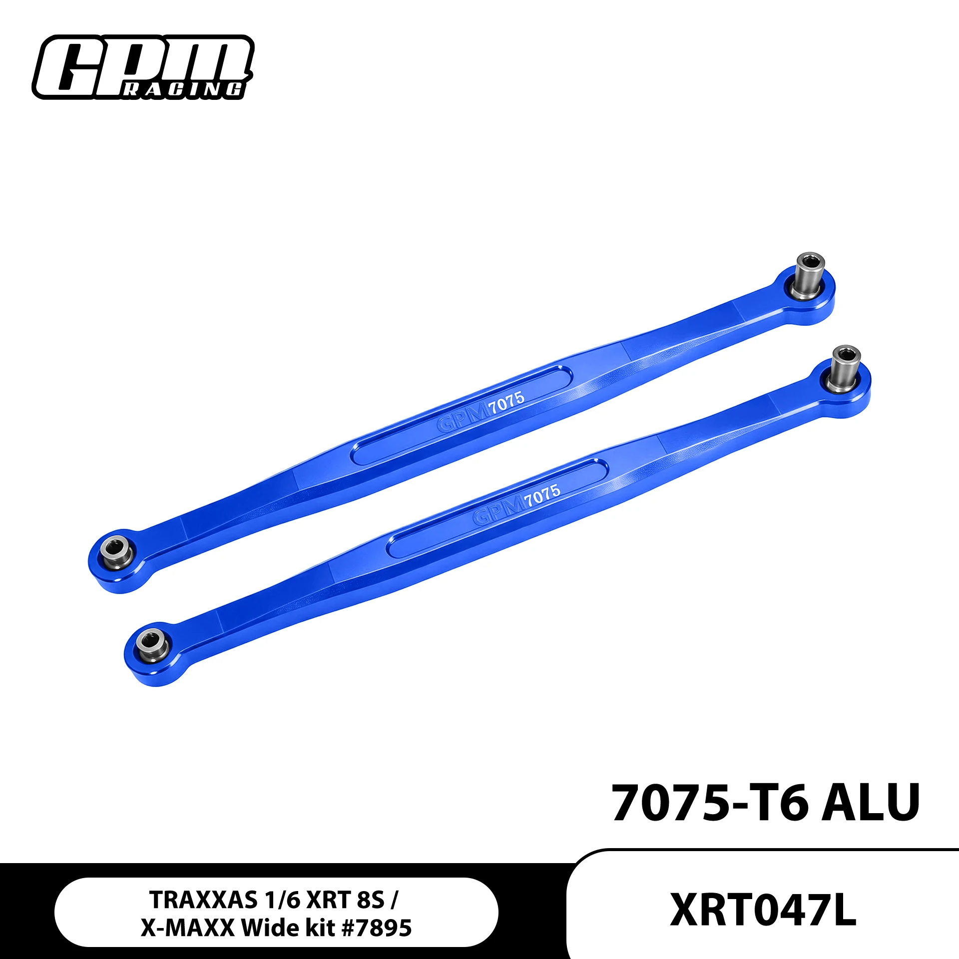 GPM Aluminium 7075 Front Steering Rod For XRT X-Maxx 8S WideMaxx #7895 TRAXXAS