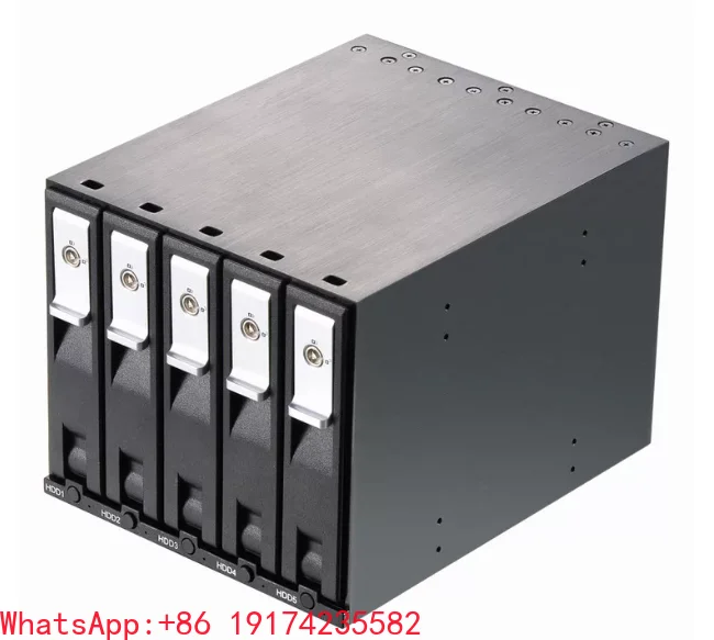 3.5 inch 5-bay SATA Tray-less hot swap 5.25in Internal Hdd Rack Enclosure