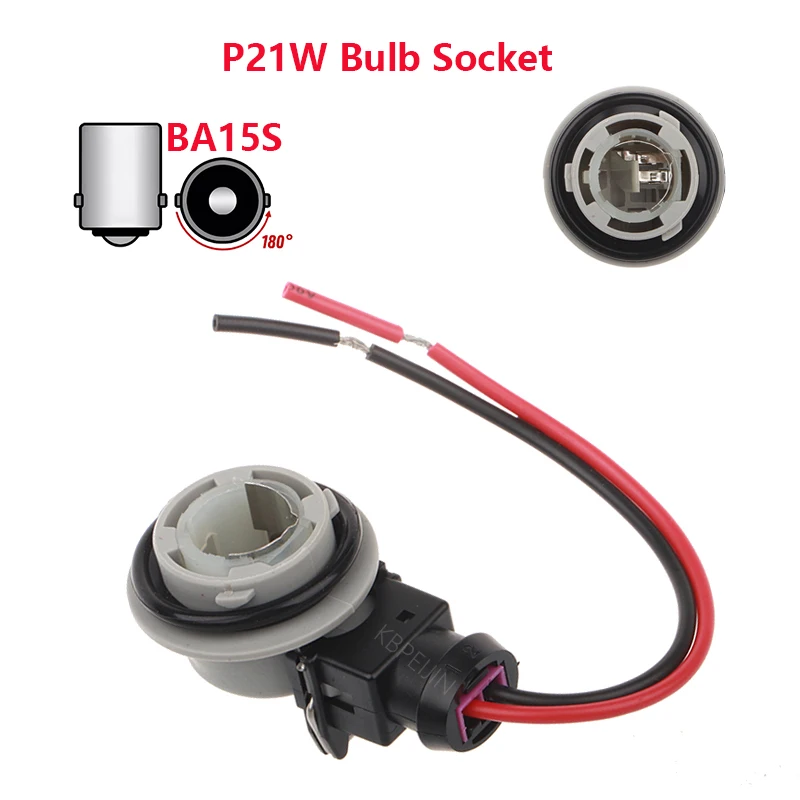 

1x для Mercedes Benz Smart 453, указатель поворота BA15S P21W, держатель лампы, разъем адаптера, аксессуары