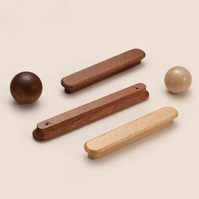 Kitchen Closet Dressing Table Wooden Furniture Handles Cabinet Door T Bar Wood Knobs Pulls Wardrobe Cupboard Drawer Pulls