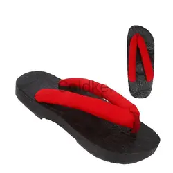 Japanese Anime Women Cosplay Geta Slippers Halloween Costume Cos Shoes Indoor Slippers Wood Clogs Summer Flip Flops Slides