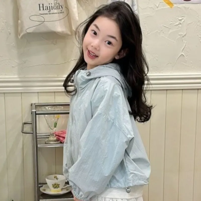 Kids Tops For Boys Sun Protection Clothing Girls' Summer Korean Children's Clothing Sunscreen Clothing Lightweight Jacket