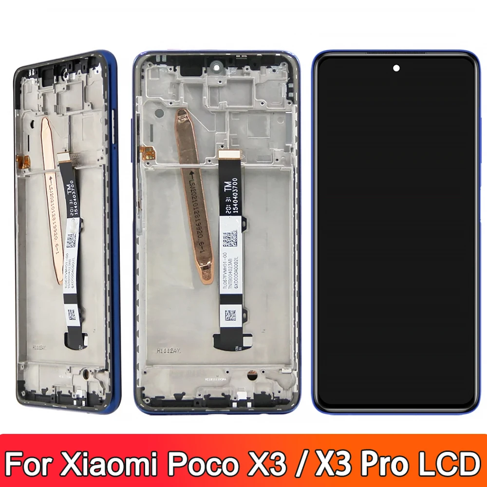 for Xiaomi Poco X3 Pro LCD Display Screen With Frame 6.67\