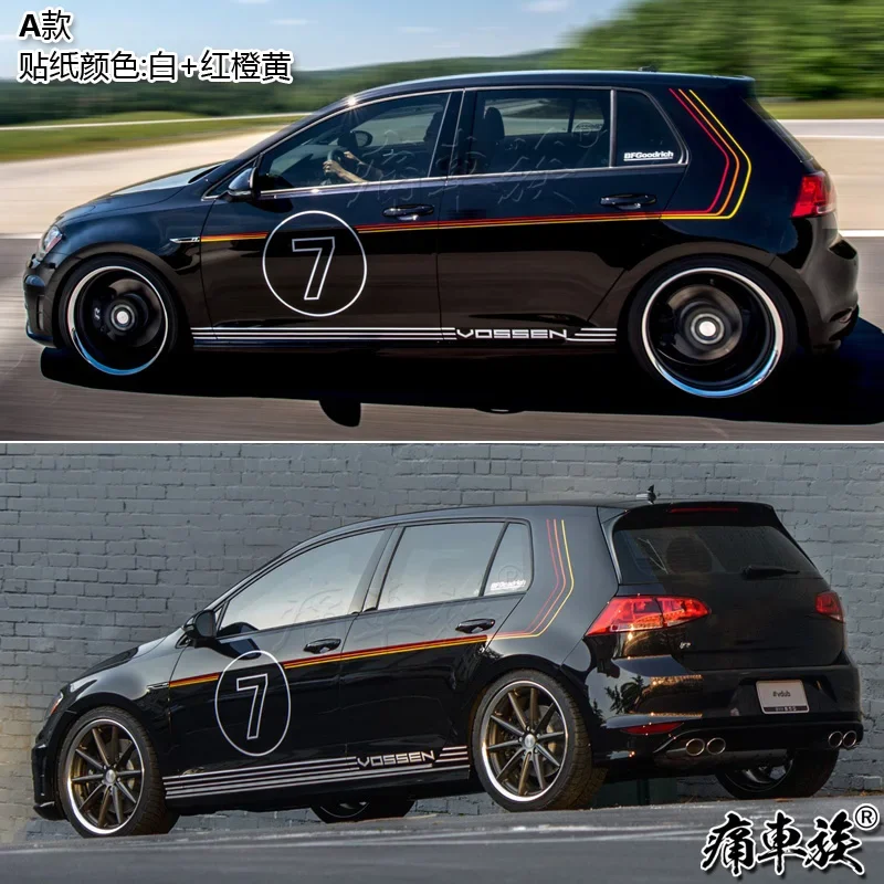 ملصقات سيارة لسيارة VW Golf 7 MK7.5 ملحقات تعديل الديكور الخارجي للجسم