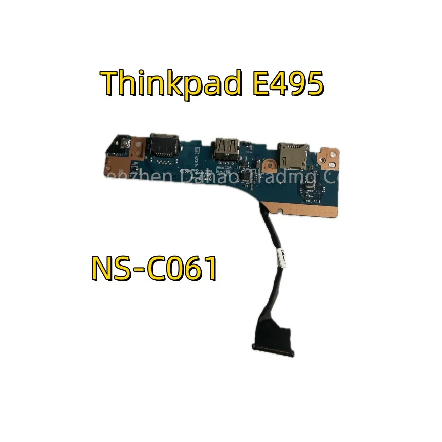 

Оригинал для ноутбука Lenovo Thinkpad E495 NS-C061, USB-плата питания с кабелем FRU 02DM046