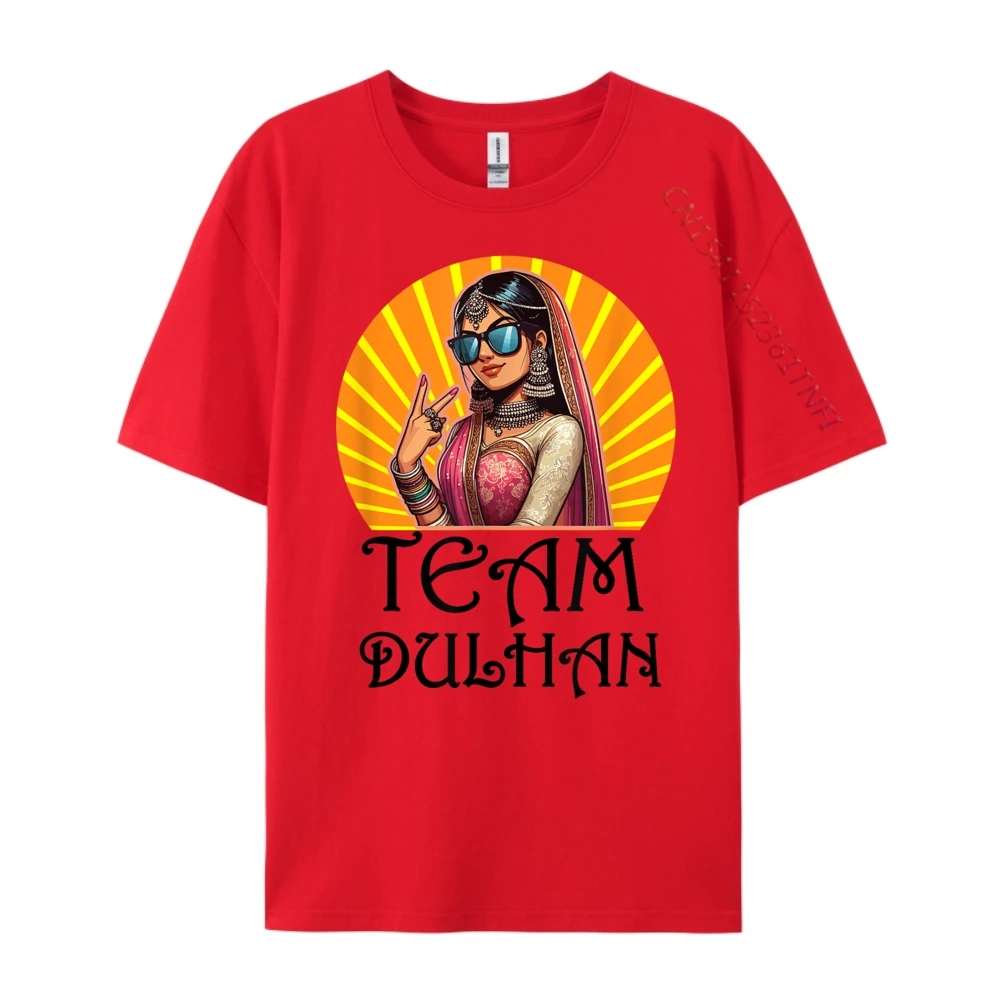 

Indian Team Dulhan Bride South Asian Wedding Desi Shaadi Graphic Tee Shirt Autumn Halloween Korean Style