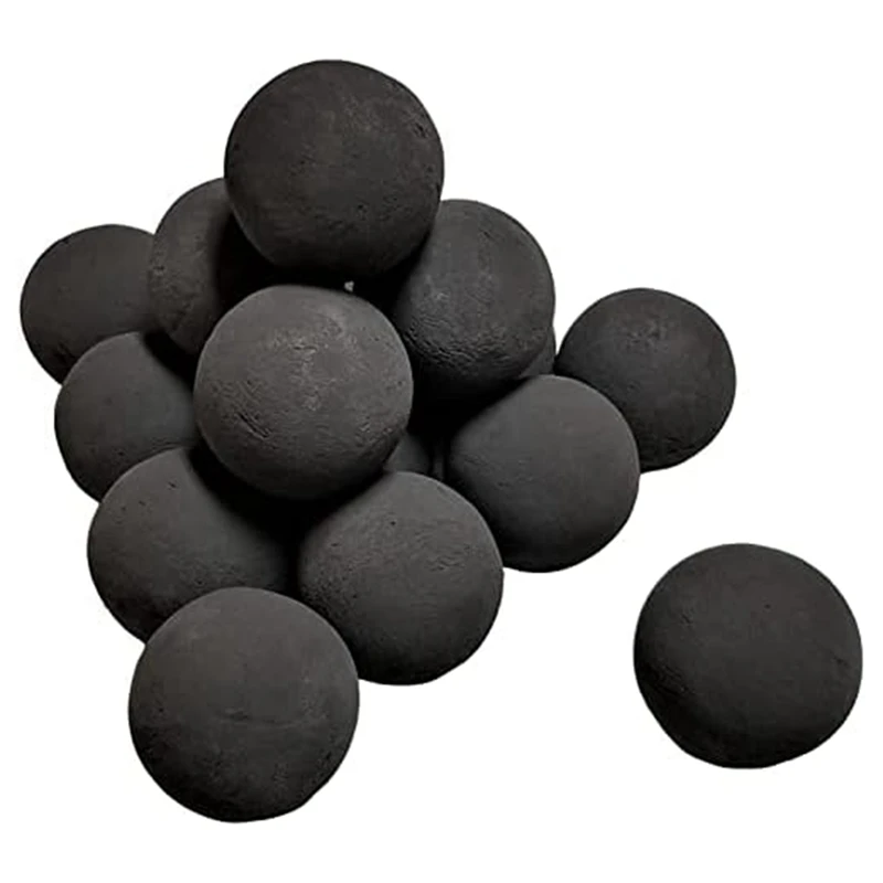 Ceramic Fire Balls For Indoor And Outdoor Fire Pits (Set Of 15 - 3Inch Diameter)