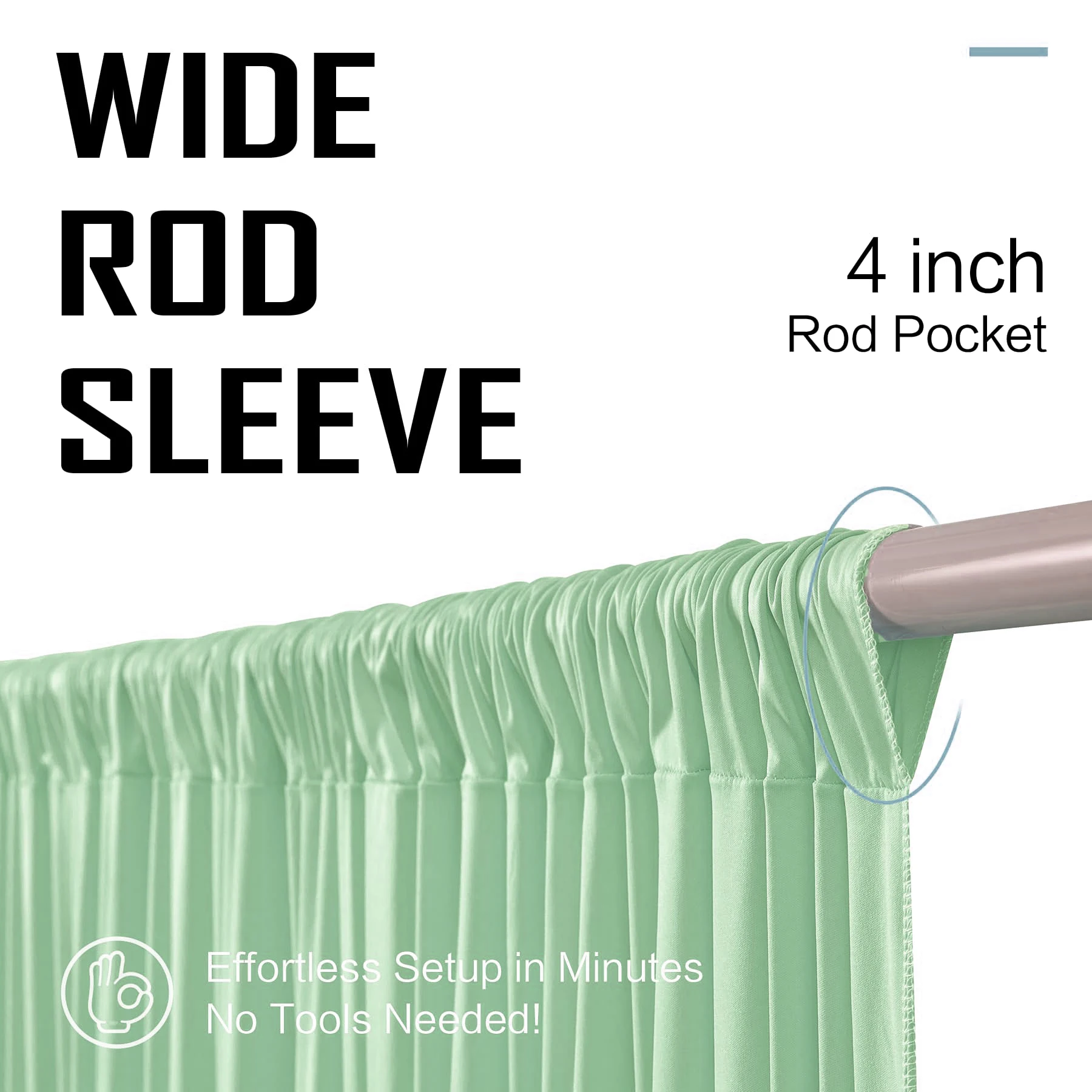 Pink Ceiling Curtain Panels 5x20FT Wrinkle-Free spandex Polyester Drapes for Weddings Birthdays Parties Tent & Event Decoration