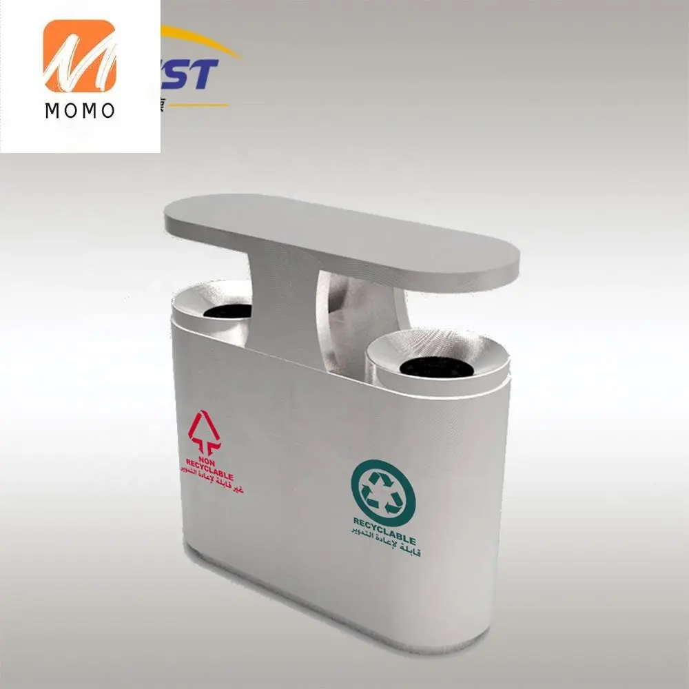 Bin | Outdoor Trash Can Used For Classification Also As a Stainless Steel Trash Bin