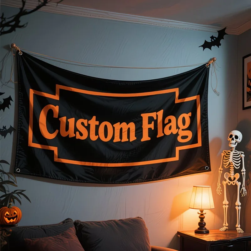 Custom Festive Flags Banners Tailored to Your Holiday Wishes Great Halloween Easter Celebrations and Indoor Outdoor Party Decor