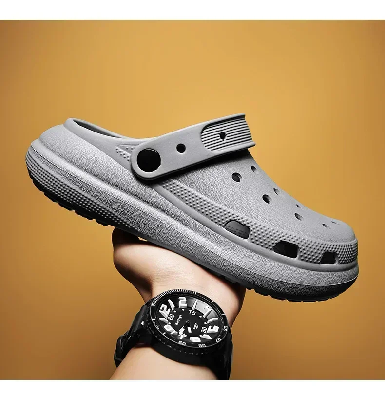 2026 Damen- und Herren-Lochschuhe, Sommer-Rutschfeste Outdoor-Sandalen, Geschlossene Zehen, Superweiche Beach-Slipper mit Dicker und Weicher Sohle – Detail 28