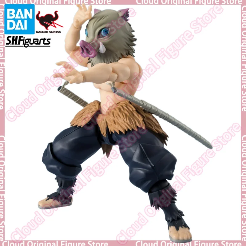 In Stock 100% Original Bandai S.H.Figuarts Demon Slayer: Kimetsu No Yaiba Hashibira Inosuke Anime Figures Collectible Toys