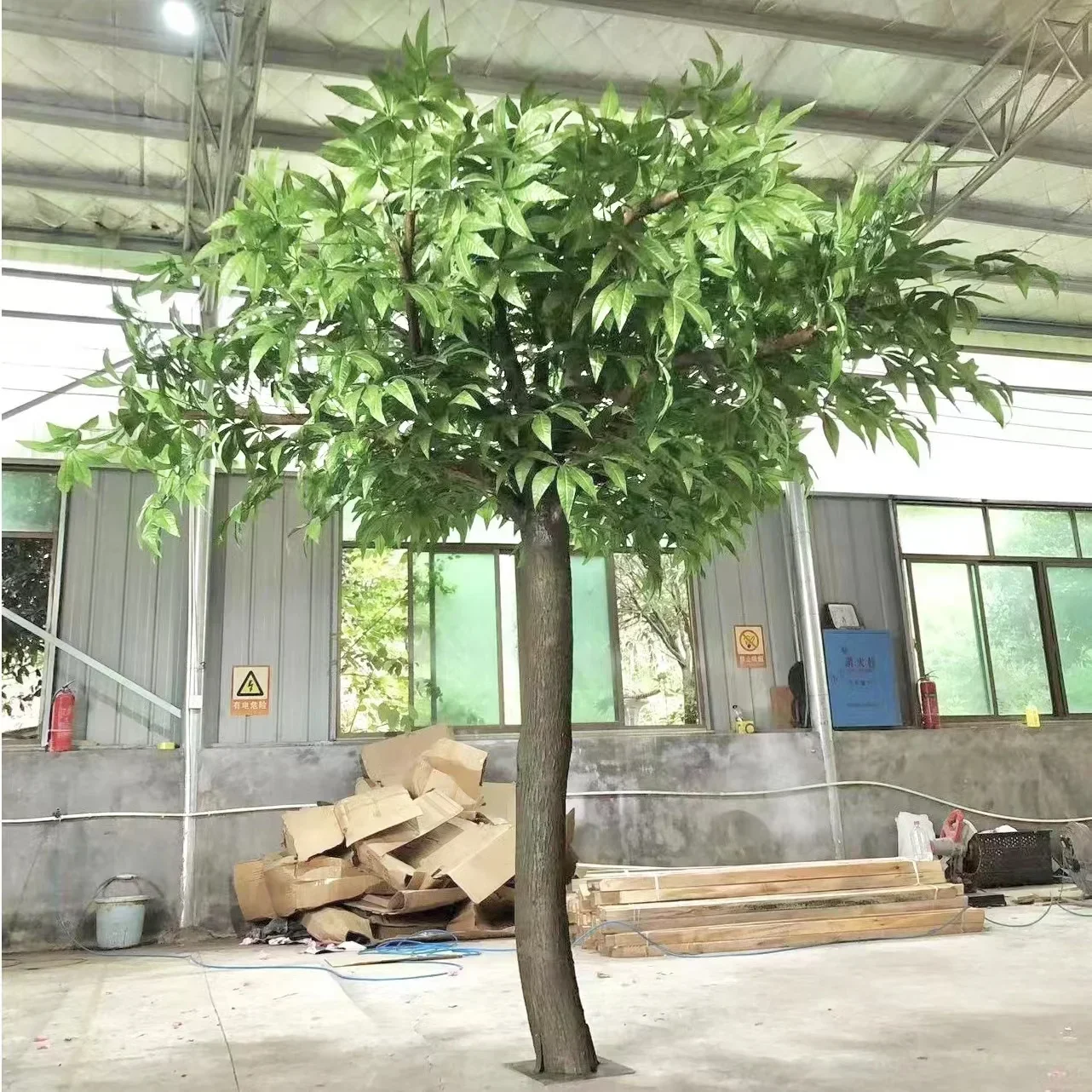 Fake Trees Decorative Landscaping Bionic Pachira Macrocarpa Imitative Tree Large Fake Trees Ornament Furnishing Indoor