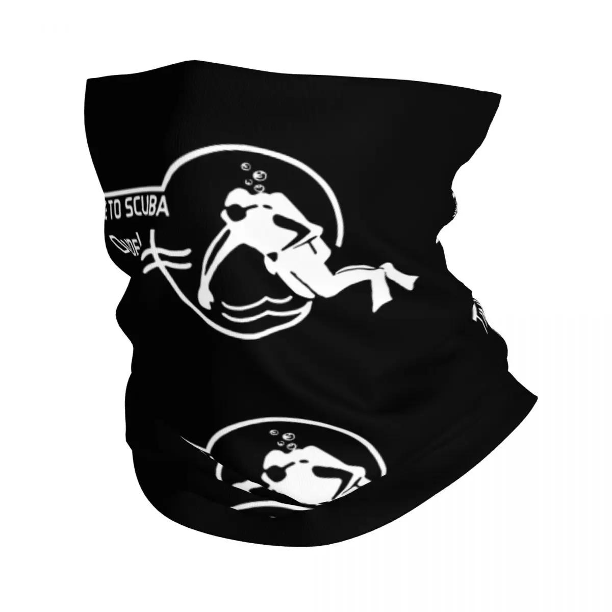 Scuba Diving Time To Scuba Bandana Neck Gaiter Printed Dive Diver Balaclavas Mask Scarf Face Mask Riding Unisex Adult Washable