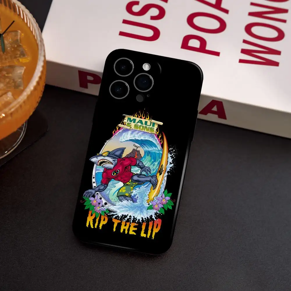 MAUI AND SONS Surf Sakataboard Phone Case For Samsung S25 24 23 22 Ultra Plus Glossy HD Fine Hole Liquid Film Hard Shell Luxury view 4