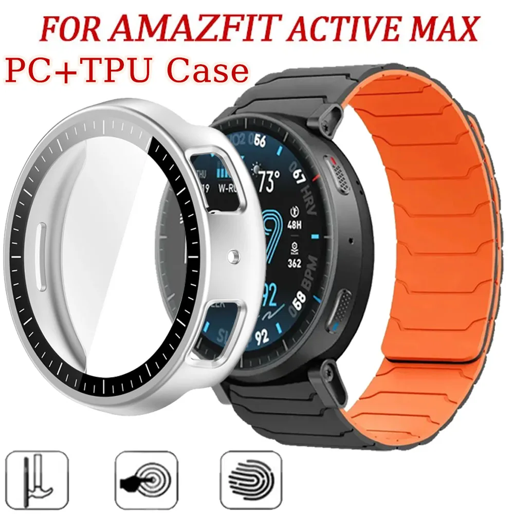 New PC/TPU Case Protective shell For Amazfit Active Max High definition glass For Amazfit Active Max Anti-fall protective shell