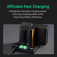 Accsoon TOPRIG BC01 100W 4-Bay NP-F Fast Charger 4-Channel NP-F Battery Charger w/ LCD Display for Sony NP-F550 NP-F750 NP-F970