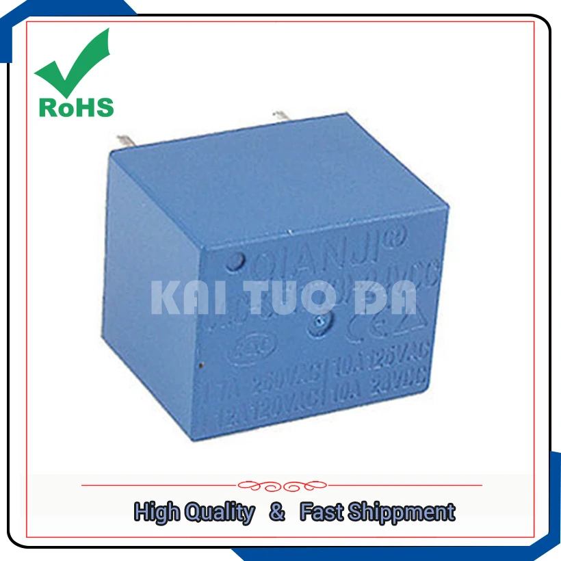 JQC-3F (T73) -12VDC relay black or blue (five feet) 0.009KG