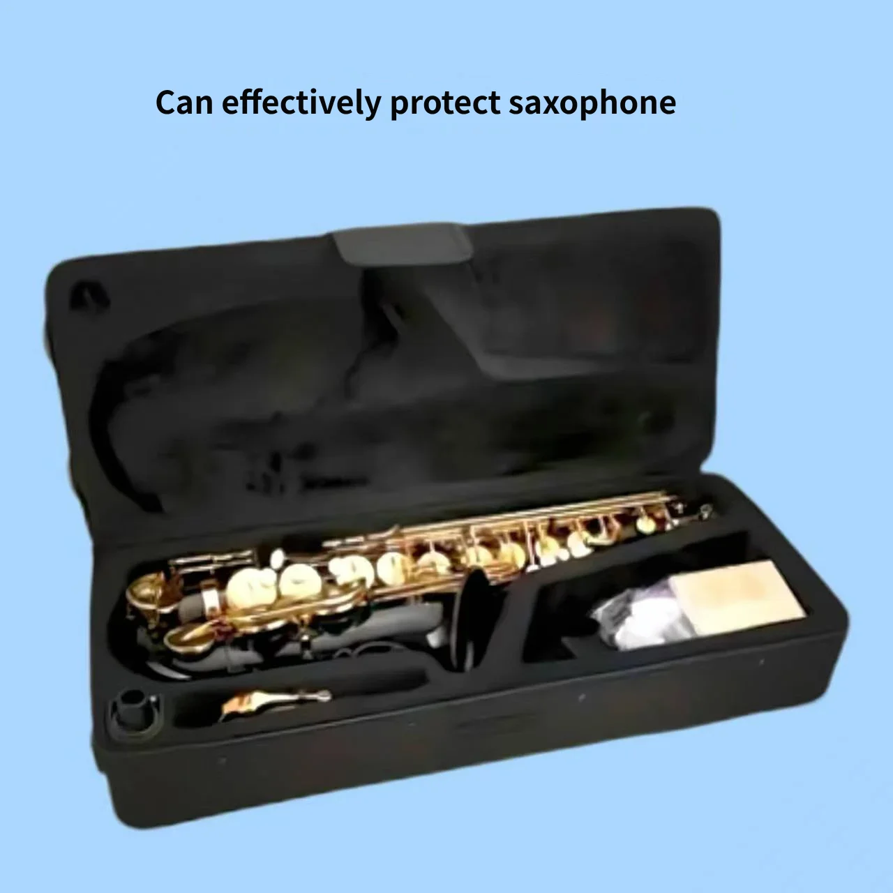 Alto Saxophone Hard Case Portable Alto Sax Gig Box Velvet Lining Waterproof Instrument Handbag Shoulder Backpack