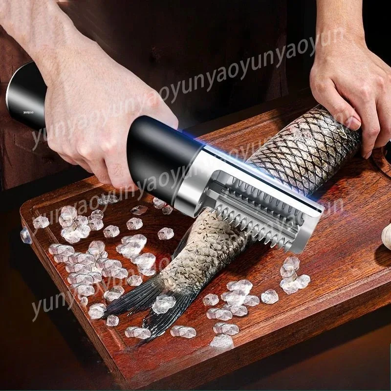 Electric Fish Scale Remover Automatic Descaler Tool for Home Kitchen Small Restaurant Safe Efficient Fish Processing