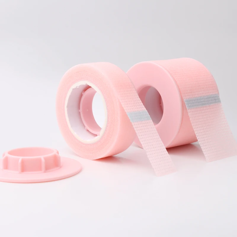 Eyelash Tape 2/5 Rolls Breathable Easy to Tear Medical Tape Non-woven Under White Silk Paper Patches for Eyelah Extension Tools