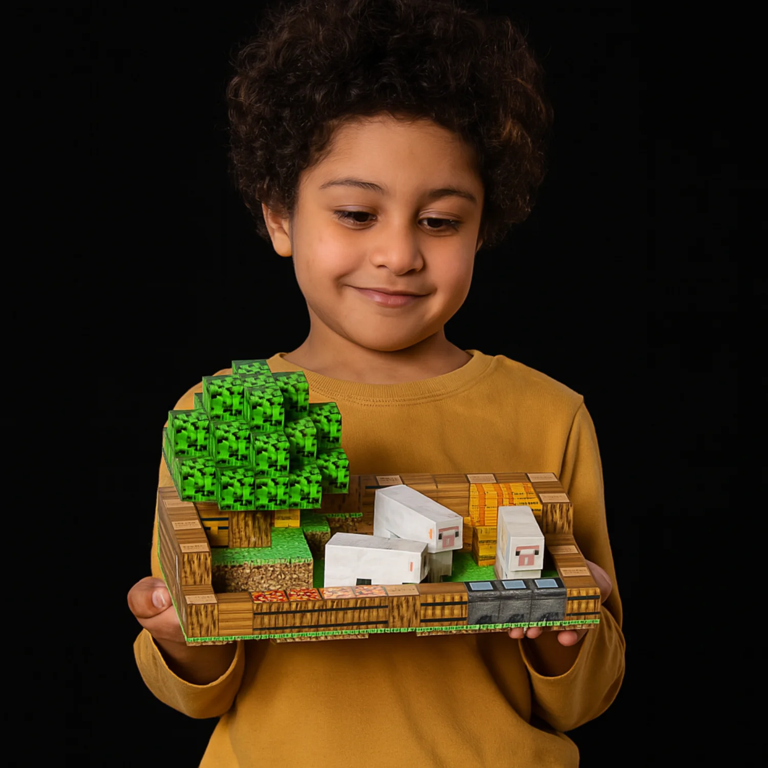 Mine World Magnetic Building Blocks Magnet Cube Sets for Boy Girl Kid Best DIY Pixel style Model Base plate STEM Toy Baseplate