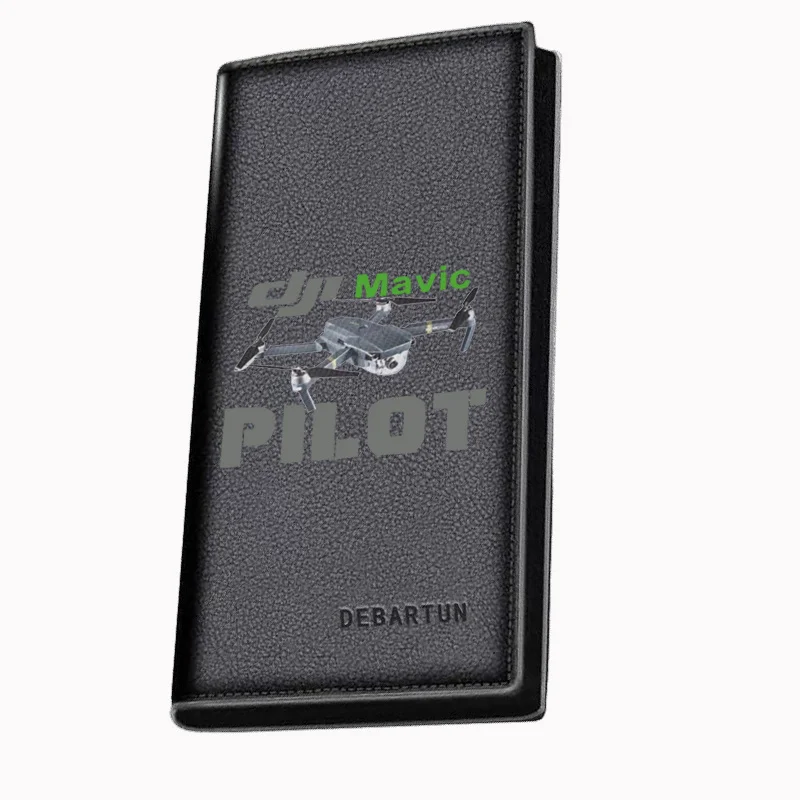 DJI Mavic Pilot flying drone Men's Long Wallets Business Stylish Printing Design Casual Use Christmas Valentine's Father's Day G