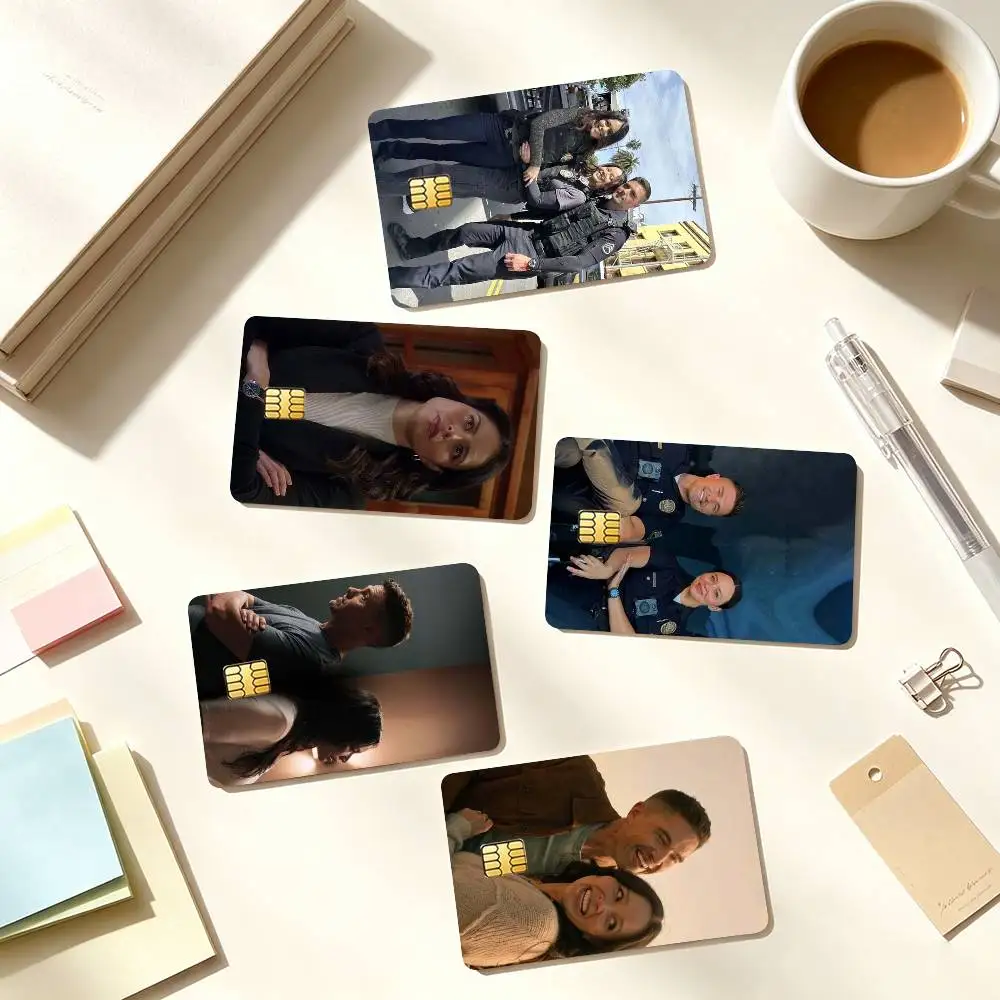 T-The Rookie TV Show Credit Card HD Stickers Small Chip Waterproof Sticker Game Card Decal Gift