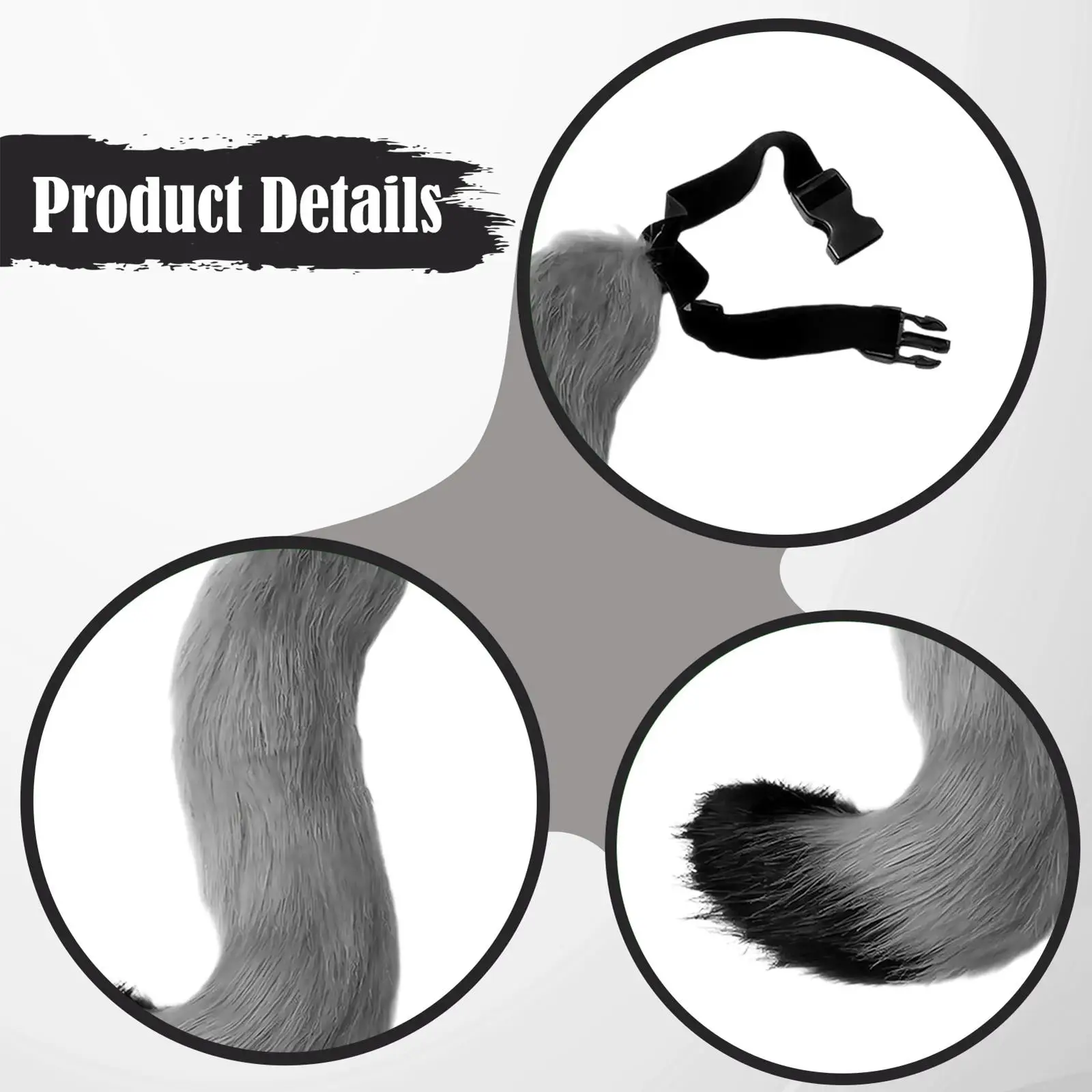 Cosplay dierenstaart cadeau decoratieve kattenstaart voor Festival Mardi Gras rollenspel