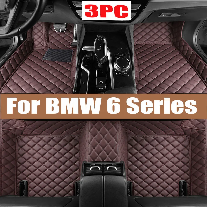 

Car Floor Mats For BMW 6 Series F06 2012~2018 Durable Carpets Protective Pad Mat Luxury Leather Rug Car Accessories 640i 640d