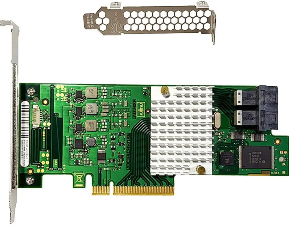 

Контроллер RAID Fujitsu D3307-A12 IT Mode SAS3008 SAS 12G SATA 6G PCI-e, 2x кабеля SFF-8643 для TrueNAS