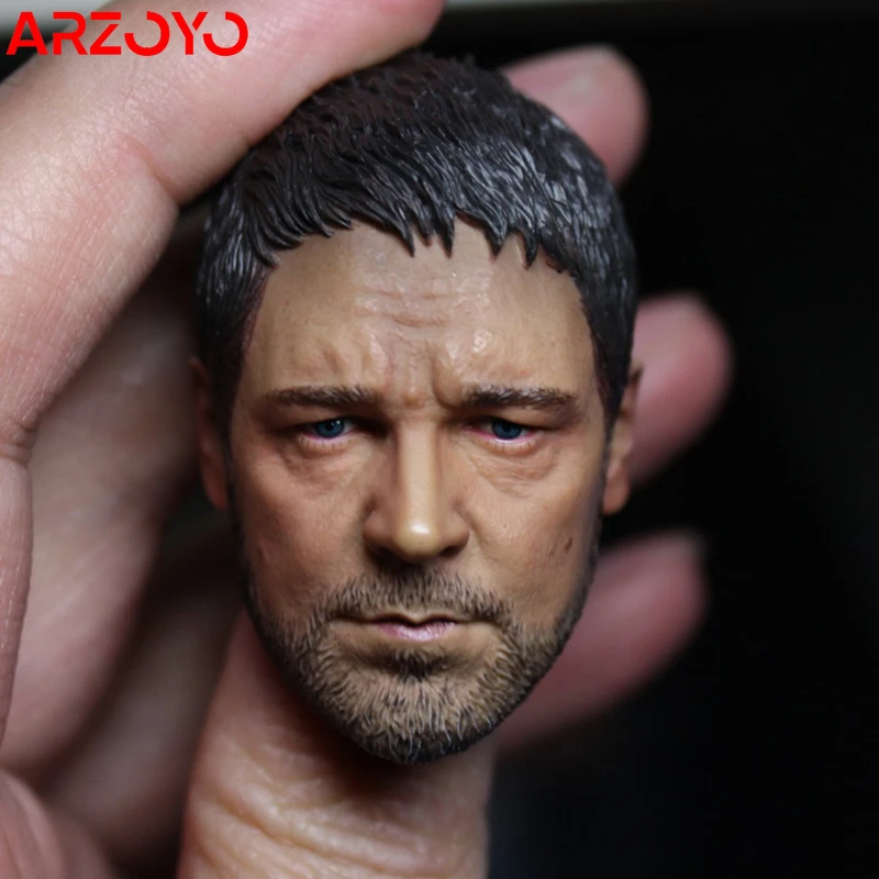 【OUT OF THE STOCK】 1/6 Scale Russell Ira Crowe Head Sculpt Gladiator Head Carving Model Fit 12-inch Soldier Action Figure Body