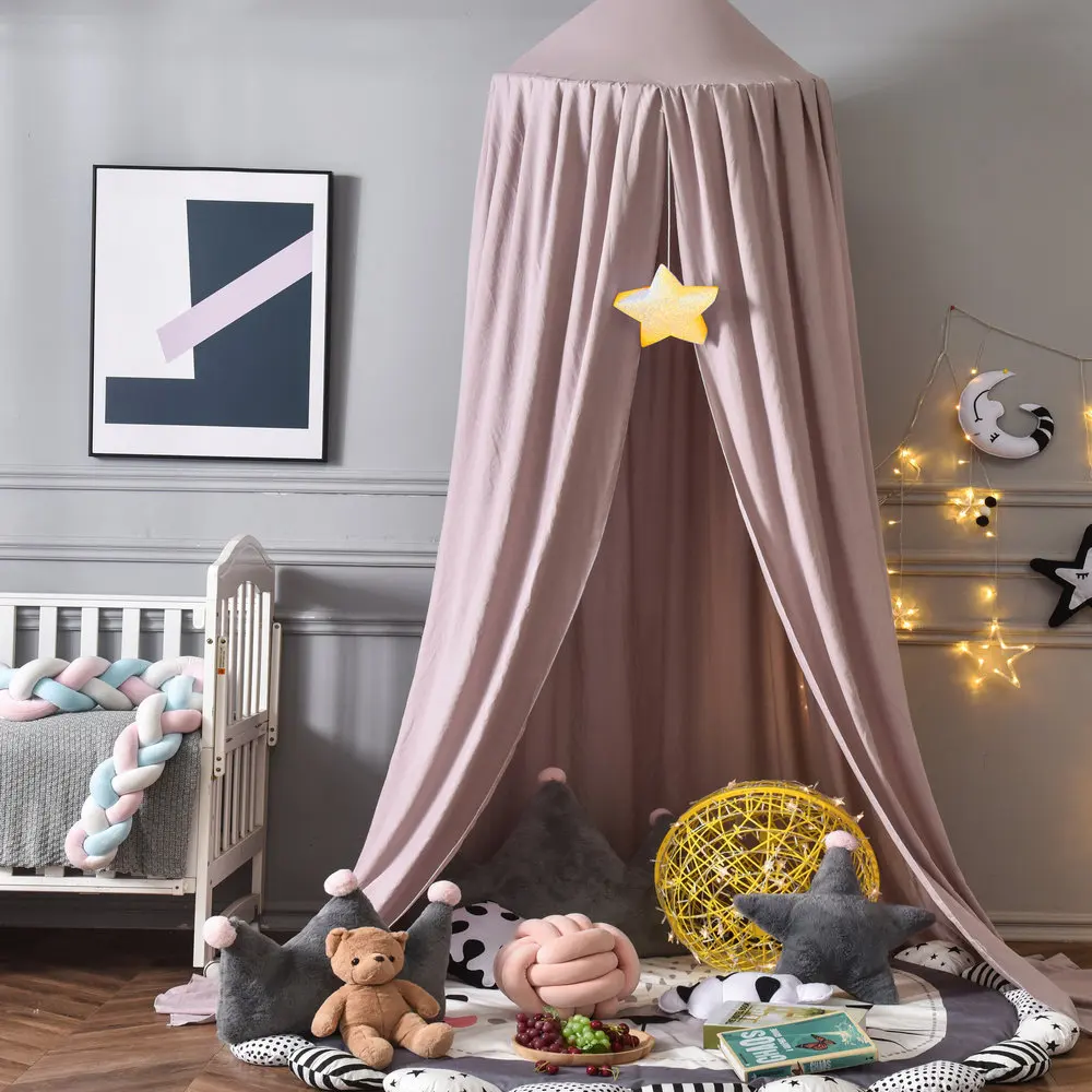 Dome Bed Curtain Children's Windscreen Crib Surround Bed Head Decoration Shading Mosquito Net Bed Tent Mosquito Tent