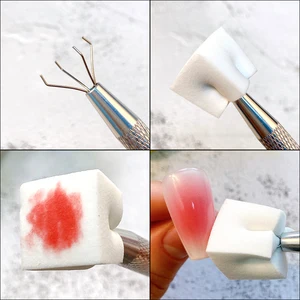 Gradient Pinsel -Kit, 50pcs, Maniküre -Werkzeugset, Manikürezubehör, polnisches Gel, Farbe, Verlauf 6 Hauptschwammverkäufe - №4