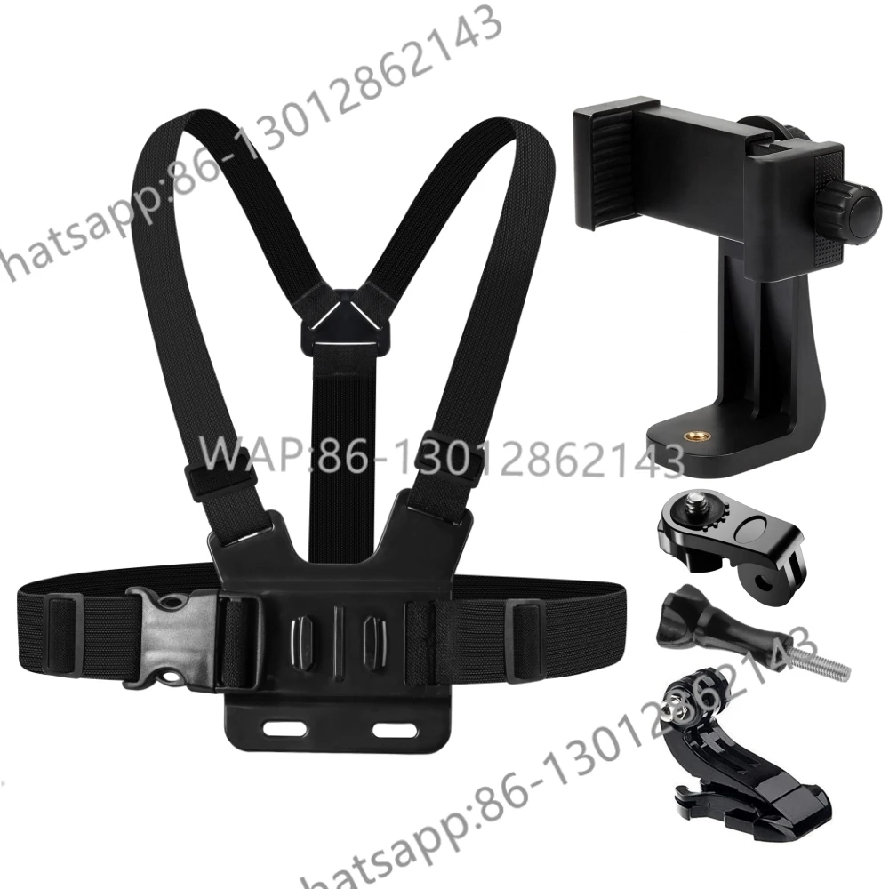 Mobile phone chest strap installation strap 14 stand mobile smartphone 13 12 11 10 9 DJI sports camera on-site shooting