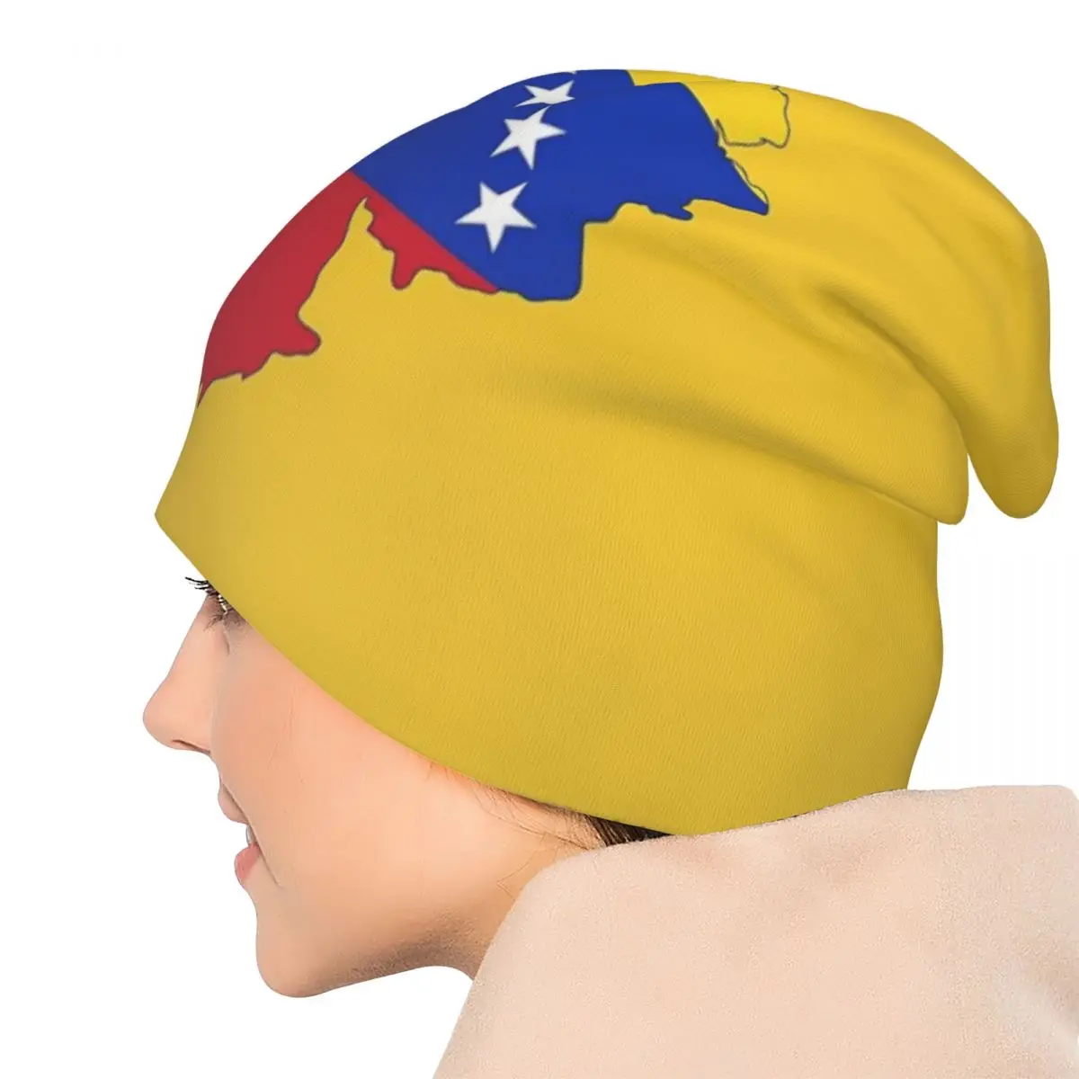 Шапки-бини с флагом Венесуэлы, теплая осенне-зимняя уличная шапка, вязаные шапки с капюшоном для взрослых унисекс