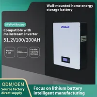 48V200Ah Lithium Battery Wall-mounted Solar Home Energy Storage 100AH Lithium Iron Phosphate Battery