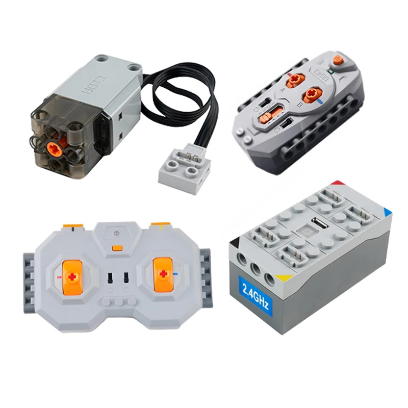 

CaDA Technical-Compatible L Motor Upgrade Kit with Remote Controller for Building Blocks Car Model DIY Projects