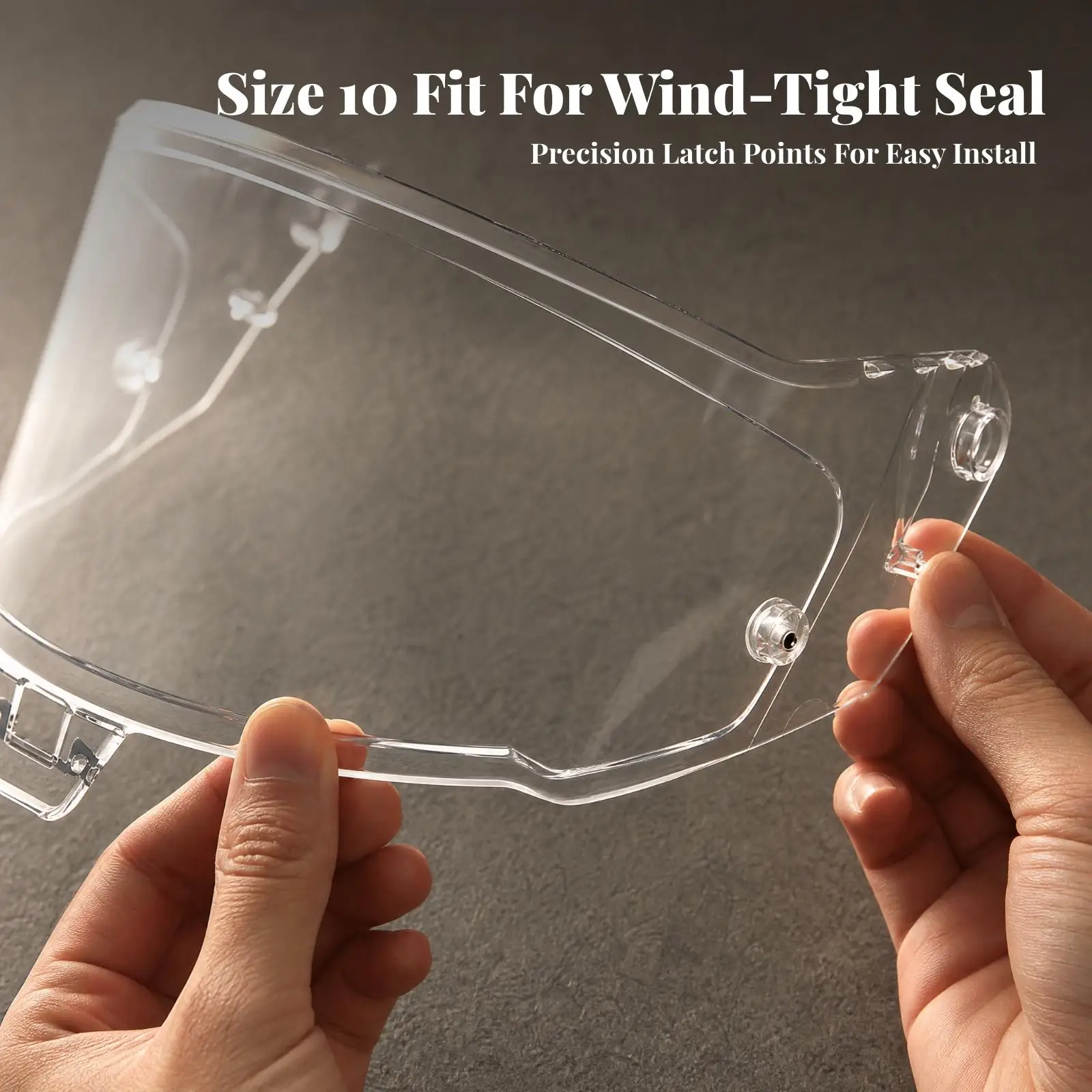 Wide View Motorcycle Visor Lens for R10 Helmet PC Face Shield Anti Wind Rain Dust Guard